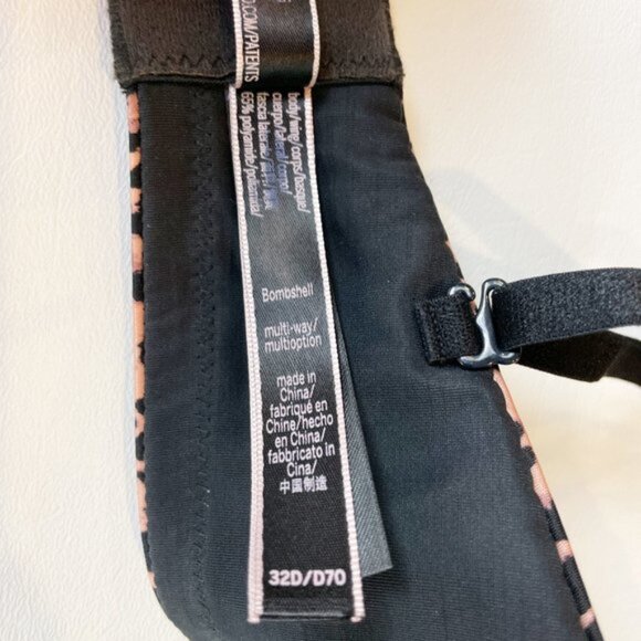 NWOT Victoria's Secret Bombshell Bra 32D Multi-way/Multioption Leopard B1556 - Picture 6 of 6